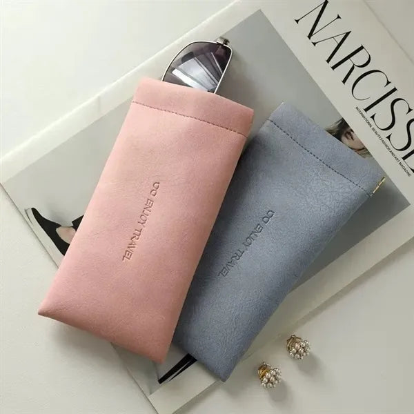PU Leather Soft Glasses Case Jewellery Storage Bag