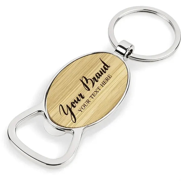 Natural Bamboo Opener Keyring
