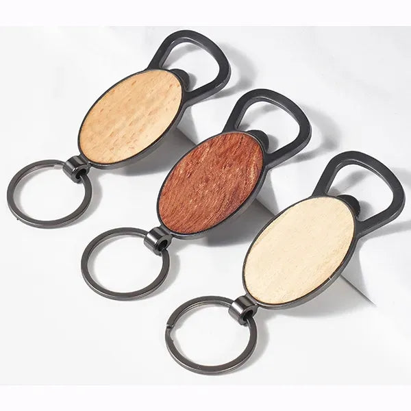Natural Bamboo Opener Keyring