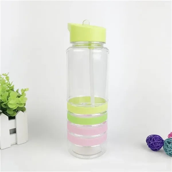 27 Oz. Banded Gripper Tritan Bottle With Straw