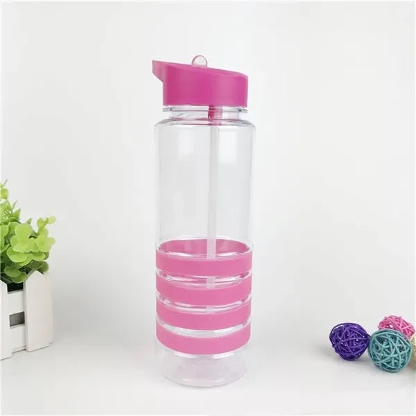 27 Oz. Banded Gripper Tritan Bottle With Straw