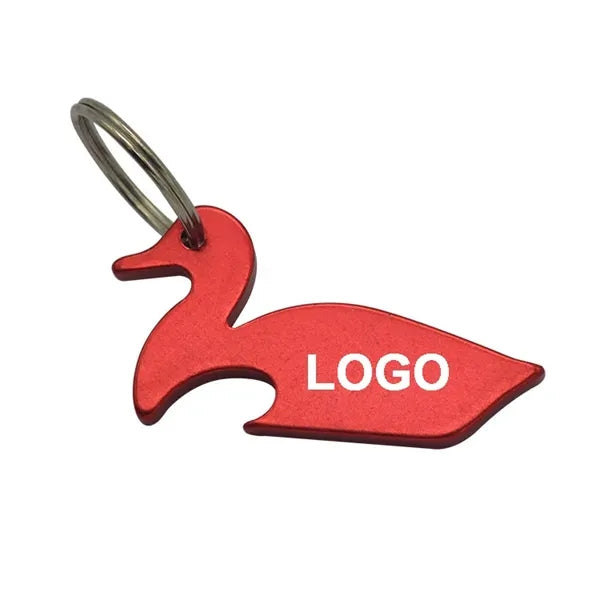 Duck Aluminum Bottle Opener Key Chain