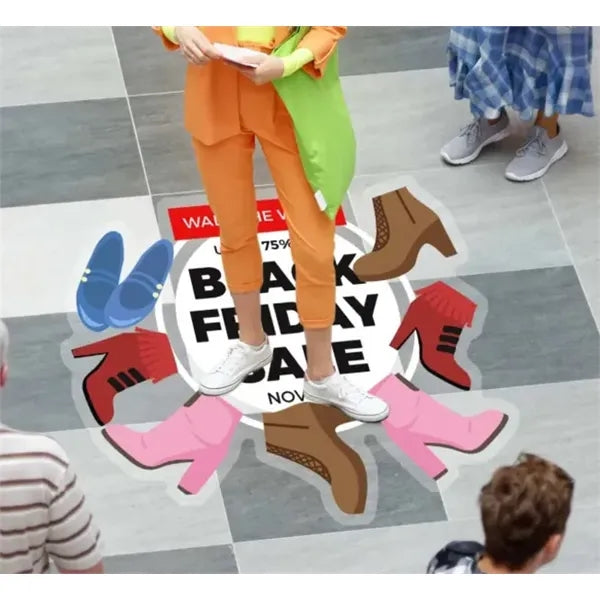 Die-Cut Floor Decals (12" x 12")
