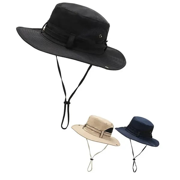 Bucket Hat Fisherman's Cap w/ Wide Brim