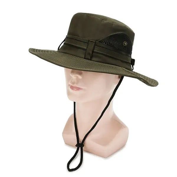 Bucket Hat Fisherman's Cap w/ Wide Brim