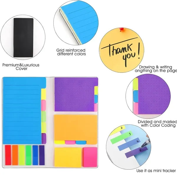 Assorted Tab Office Sticky Notes Set