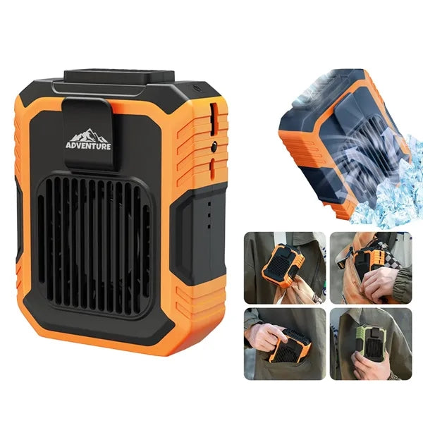 4000mAh Waist Clip Fan & Power Bank