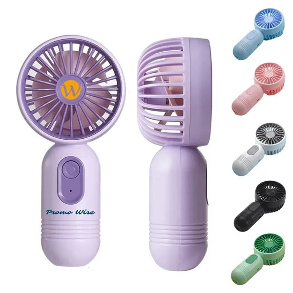 Lightweight Cute Fan with 3 Speeds and USB Rechargeable