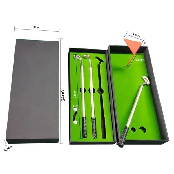 Golf Club Shaped Pens Set Desktop Games