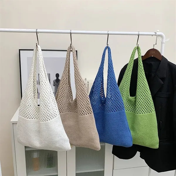 Crochet Mesh Beach Tote Bag