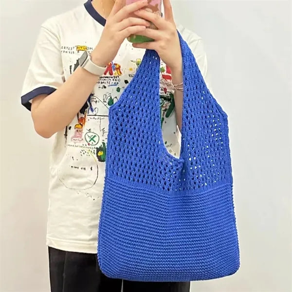 Crochet Mesh Beach Tote Bag