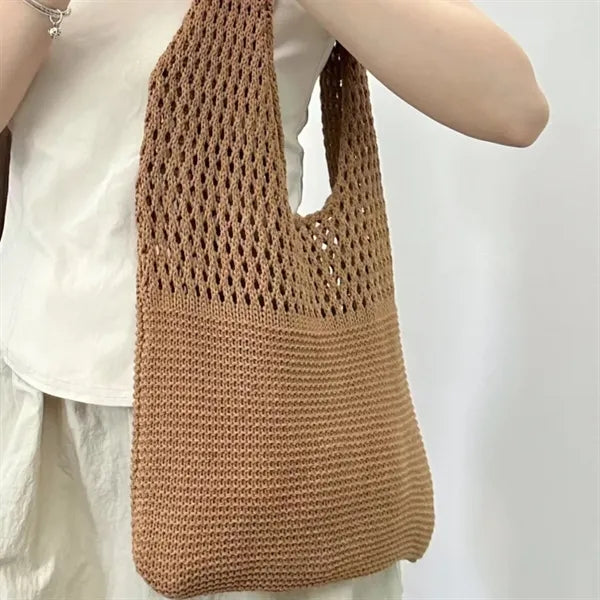 Crochet Mesh Beach Tote Bag