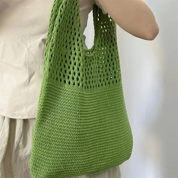 Crochet Mesh Beach Tote Bag