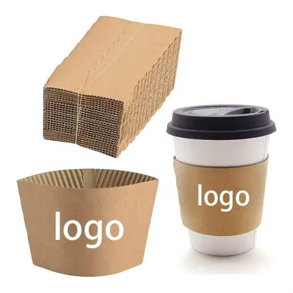 Eco-Friendly Insulation Kraft Paper Coffee Cup Sleeves