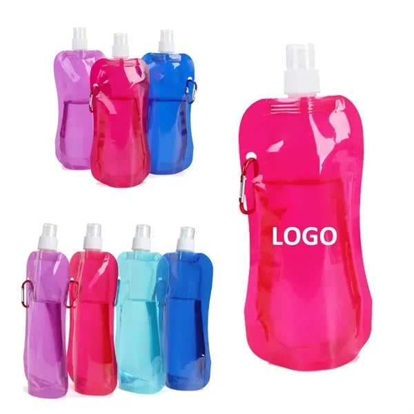 Multicolor PE Foldable Water Bottle Bag