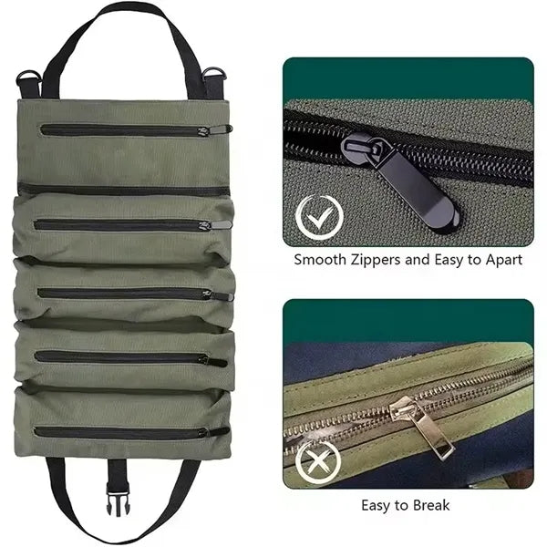 Hanging Tool Organizer Carrier Tote Roll Up Kit Bags