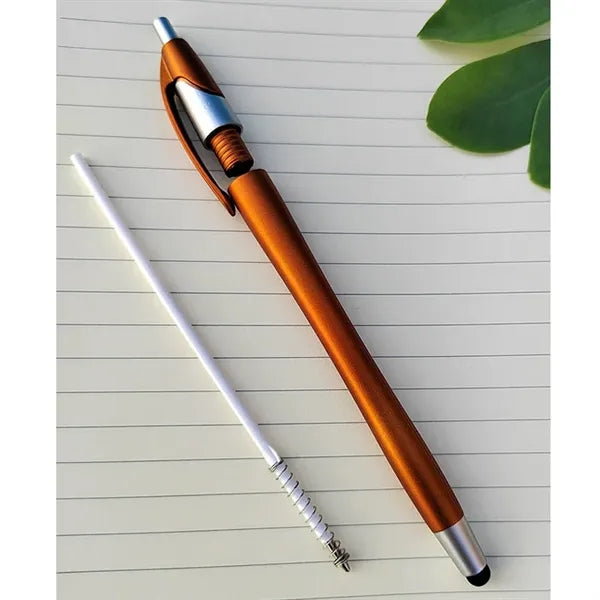 Capacitive 2 in 1 Ballpoint Pen with Stylus Tip Black Ink