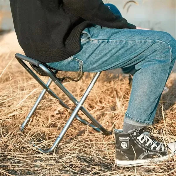 Compact Outdoor Aluminum Camping Fishing Stool Folding Chair