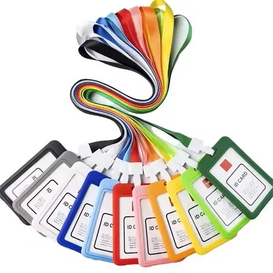 Polyester Lanyard ID Card Badge Holder For Worker
