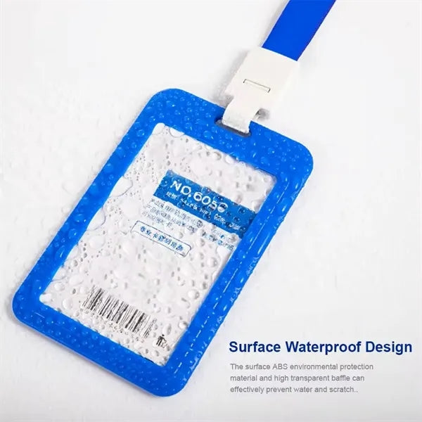 Polyester Lanyard ID Card Badge Holder For Worker