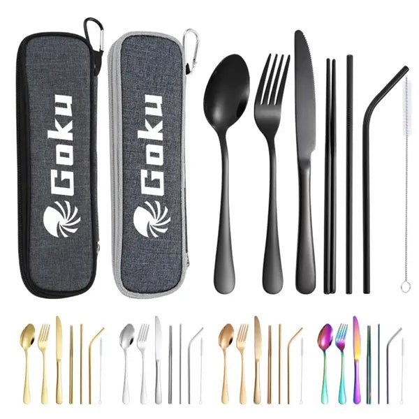 Stainless Steel Cutlery Set In Pouch