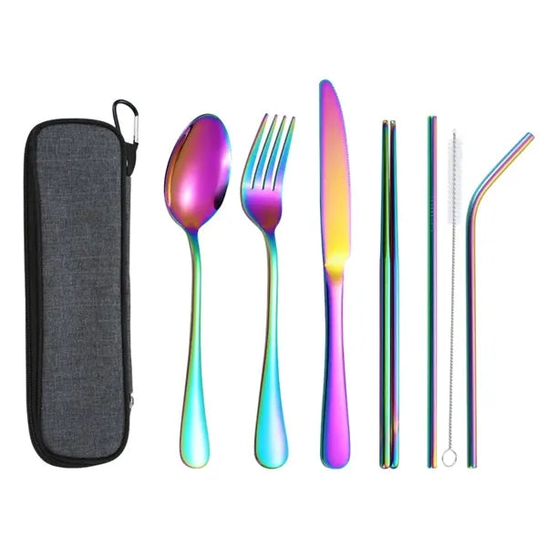 Stainless Steel Cutlery Set In Pouch