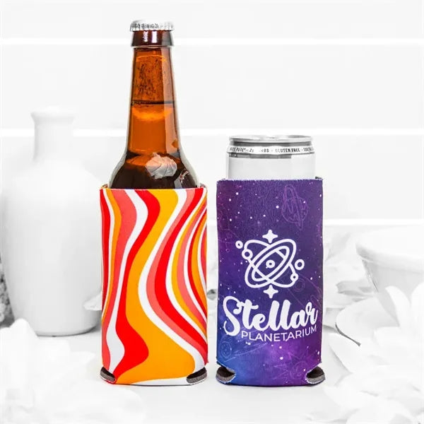 Full Color Collapsible SLIM Can Coolers