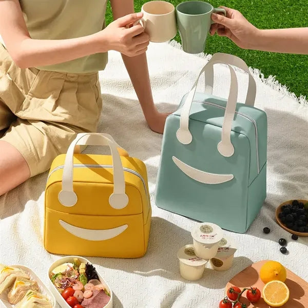 Hand-Carried Home Camping Picnic Polyester Color Lunch Bag