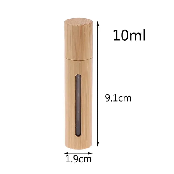 Bamboo Empty Essential Oil Roller Bottle