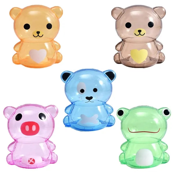 Transparent Plastic Money Coin Piggy Bank