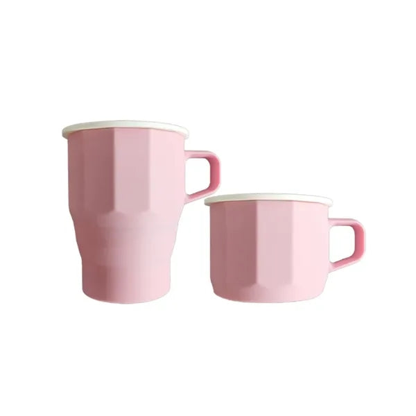 11 oz Silicone Collapsible Coffe Cup with Lid and Handle