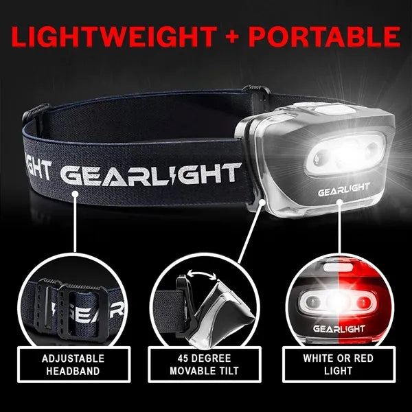 LED Headlamp Outdoor Camping Head Lamps with Adjustable band