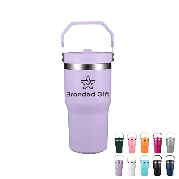 Stainless Steel Tumbler with Straw