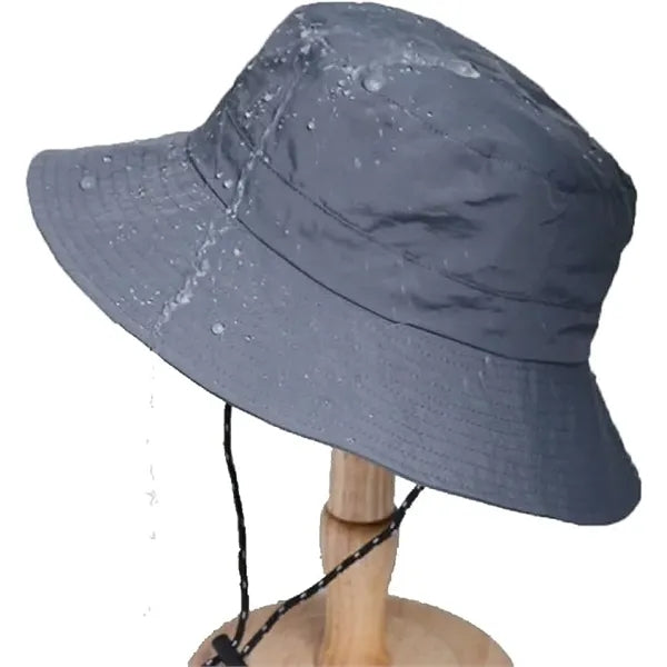 Wide Brim Sun Cap Foldable Waterproof Beach Bucket Hat