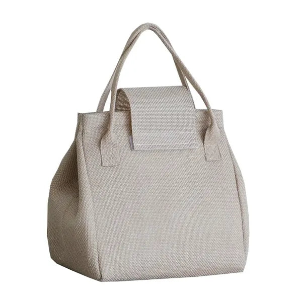 Picnic Jute Lunch Cooler Bag