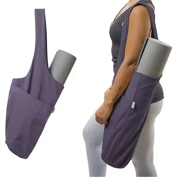 Portable Sports Gym Fitness Canvas Yoga Mat Shouler Bag