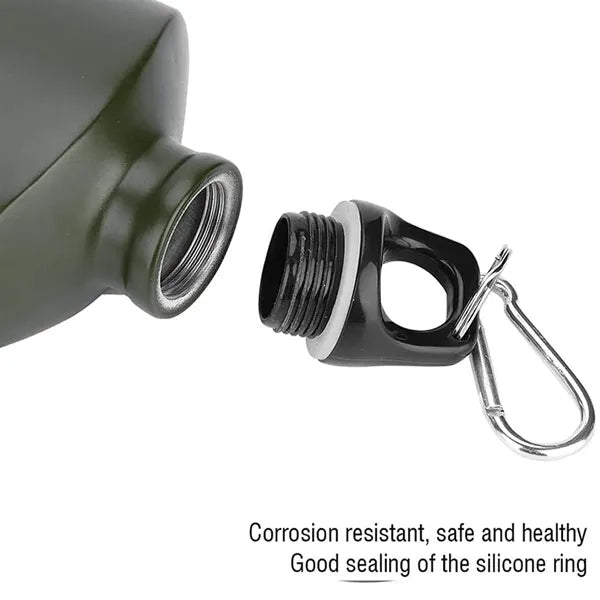 18oz Aluminium Portable Flat Water Bottle