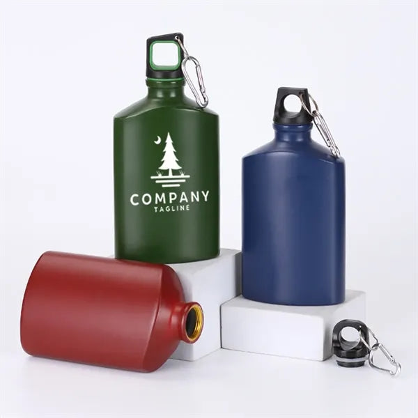 18oz Aluminium Portable Flat Water Bottle