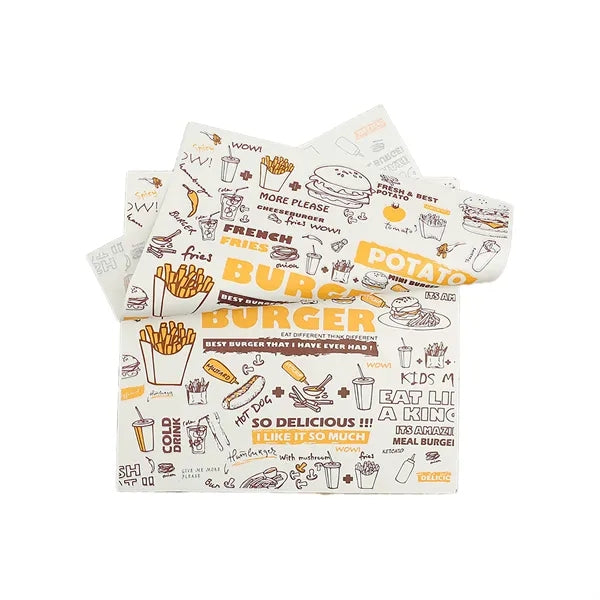 Hamburger Sandwich Wrapper Paper