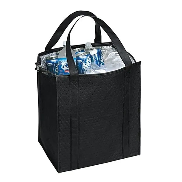 Non-Woven Insulated Grocery Cooler Tote 13" x 10" x 15"