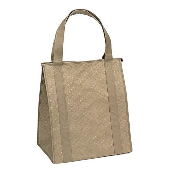 Non-Woven Insulated Grocery Cooler Tote 13" x 10" x 15"