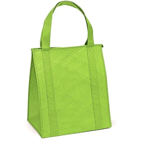 Non-Woven Insulated Grocery Cooler Tote 13" x 10" x 15"