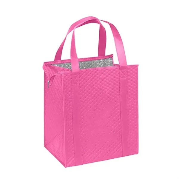 Non-Woven Insulated Grocery Cooler Tote 13" x 10" x 15"