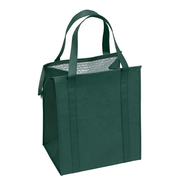 Non-Woven Insulated Grocery Cooler Tote 13" x 10" x 15"