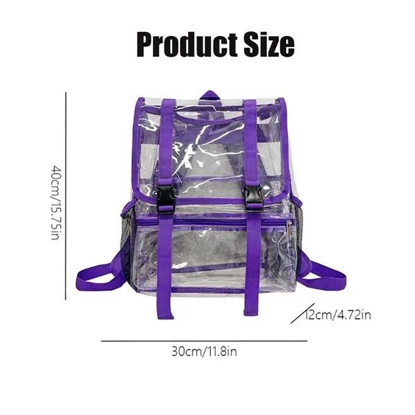 Large Capacity Clear Bags Stadium Approved School Backpacks