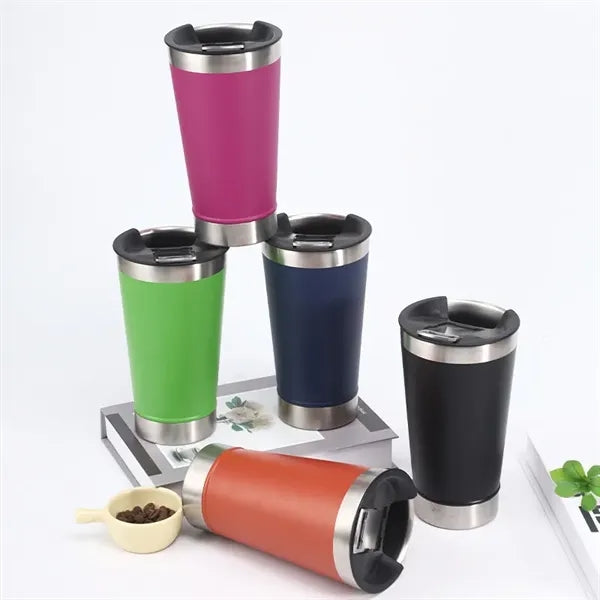 20 oz Insulated Stainless Steel Beer Mug with Bottle Opener