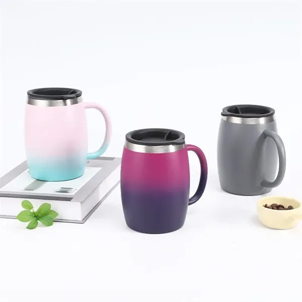 16 oz Insulated Double Wall Stainless Steel Coffee Cup