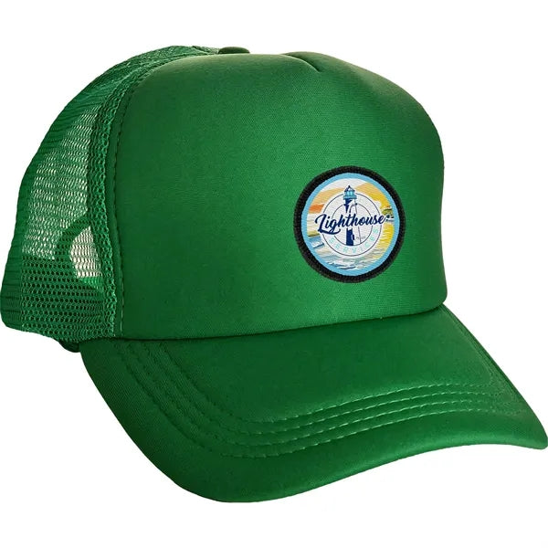 Colorful Foam Embroidered Emblem Trucker Hat