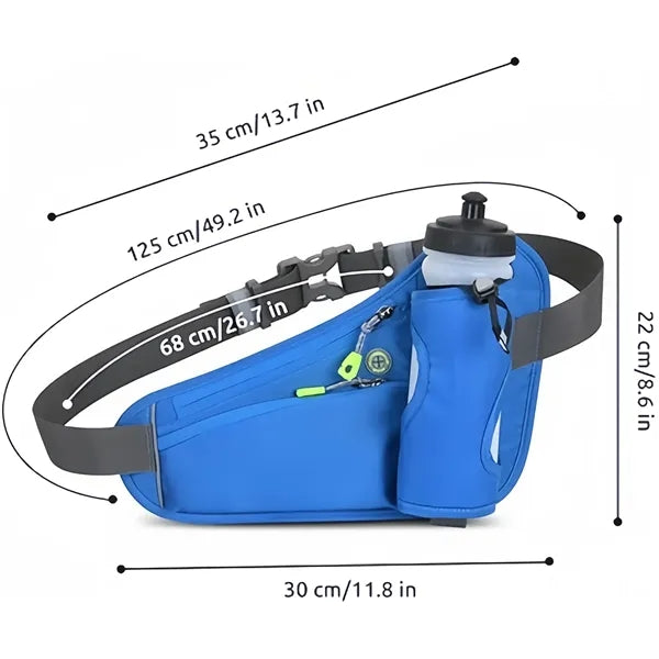 Running Waist Pack Hold Water Bottles Outdoor Sport Hiking