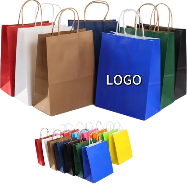Coloured Paper Bags with Handle